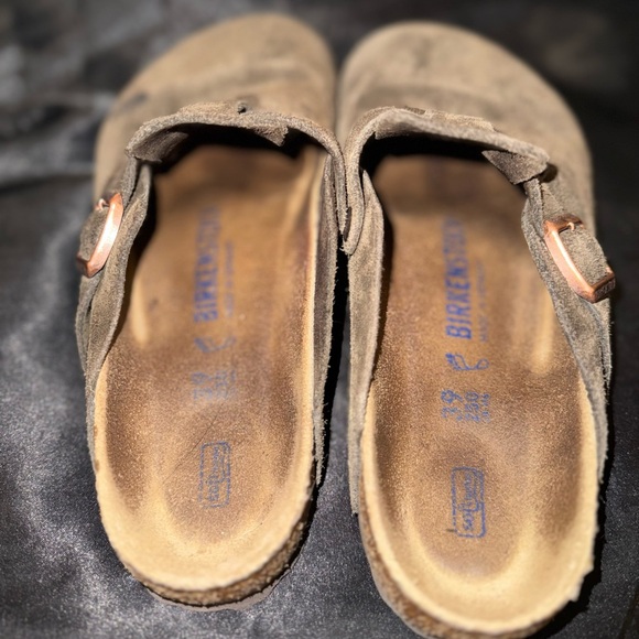 Brown Suede Slip-On Bostons - Picture 4 of 5